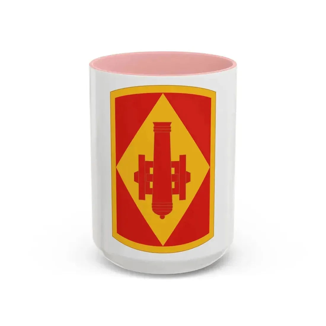 75th Field Artillery Brigade (U.S. Army) Accent Coffee Mug 15oz Pink - Go Mug Yourself
