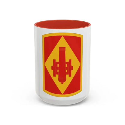 75th Field Artillery Brigade (U.S. Army) Accent Coffee Mug 15oz Red - Go Mug Yourself