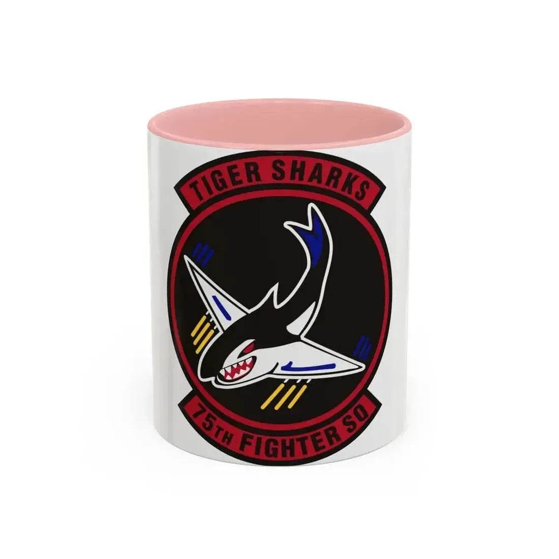 75th Fighter Squadron (U.S. Air Force) Accent Coffee Mug 11oz Pink - Go Mug Yourself