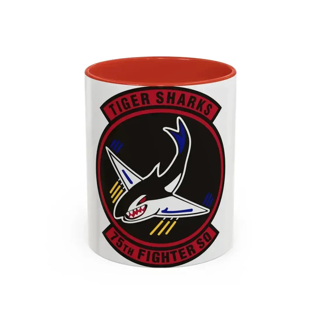 75th Fighter Squadron (U.S. Air Force) Accent Coffee Mug 11oz Red - Go Mug Yourself