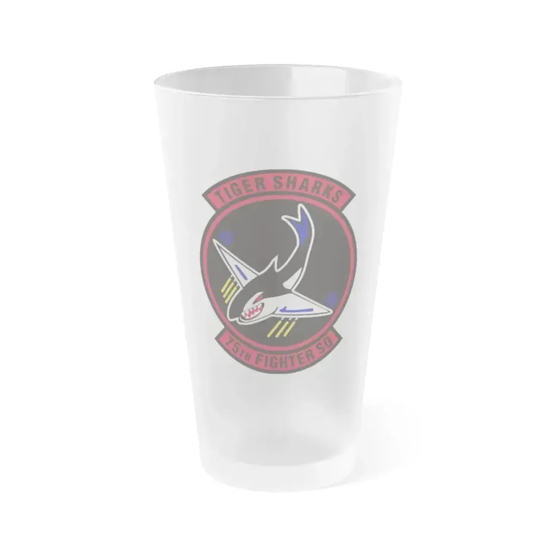 75th Fighter Squadron (U.S. Air Force) Frosted Pint Glass 16oz 16oz Frosted - Go Mug Yourself