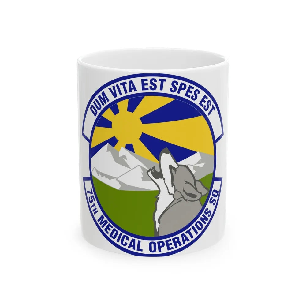 75th Medical Operations Squadron (U.S. Air Force) White Coffee Mug-11oz-Go Mug Yourself