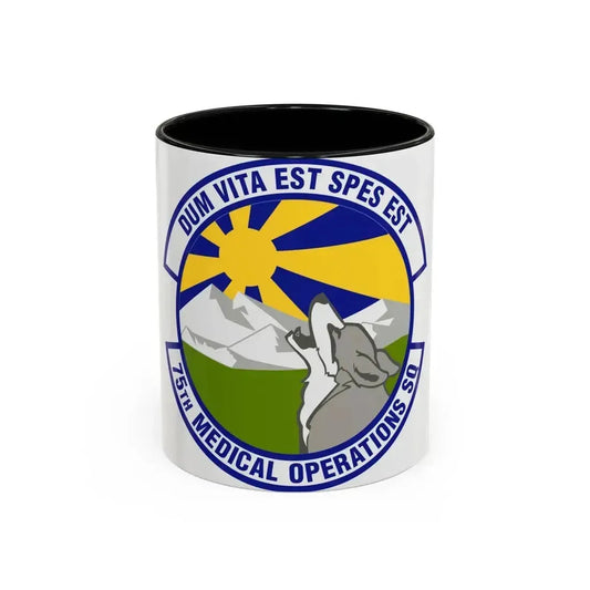 75th Medical Operations Squadron (U.S. Air Force) Accent Coffee Mug 11oz Black - Go Mug Yourself