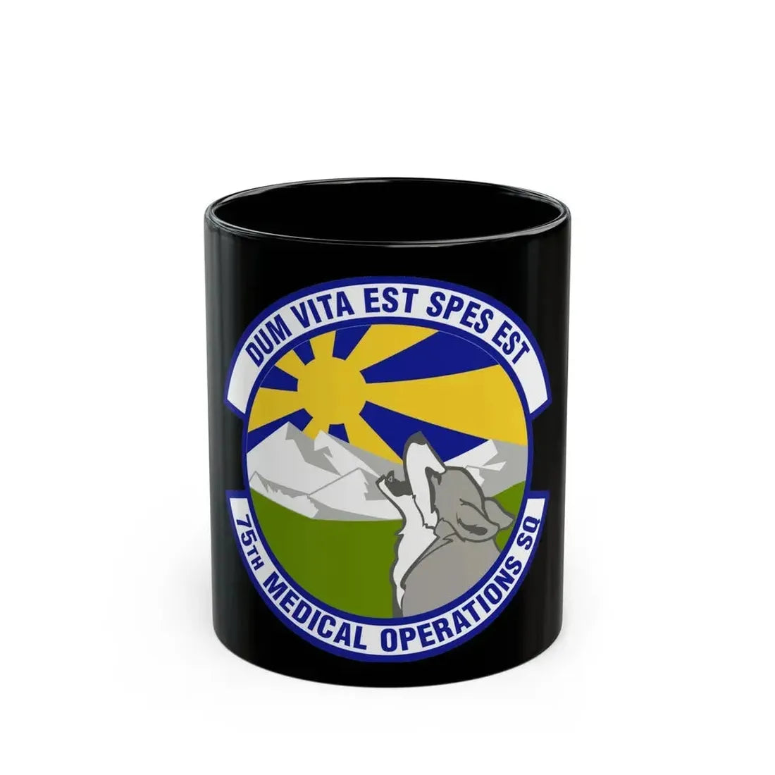 75th Medical Operations Squadron (U.S. Air Force) Black Coffee Mug 11oz - Go Mug Yourself