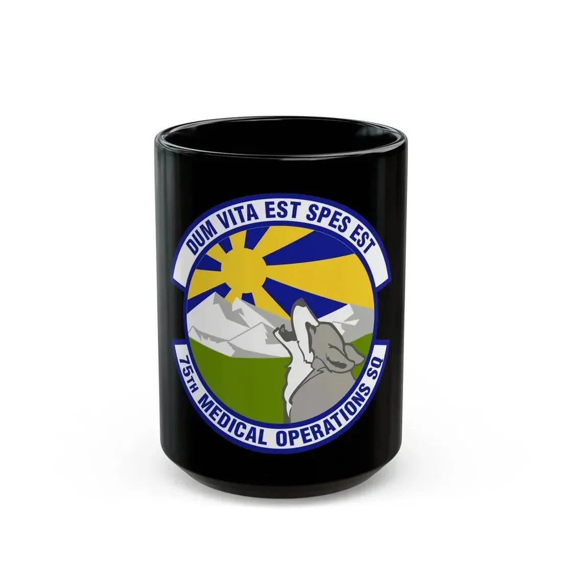75th Medical Operations Squadron (U.S. Air Force) Black Coffee Mug 15oz - Go Mug Yourself