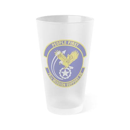 75th Mission Support Squadron (U.S. Air Force) Frosted Pint Glass 16oz-16oz-Frosted-Go Mug Yourself