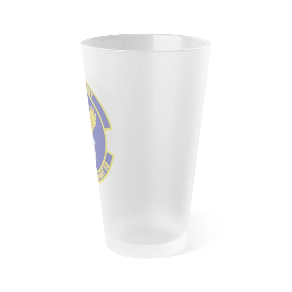 75th Mission Support Squadron (U.S. Air Force) Frosted Pint Glass 16oz-Go Mug Yourself