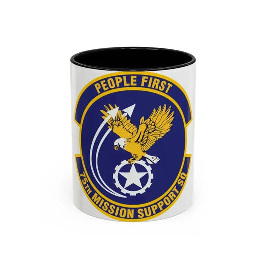 75th Mission Support Squadron (U.S. Air Force) Accent Coffee Mug 11oz Black - Go Mug Yourself