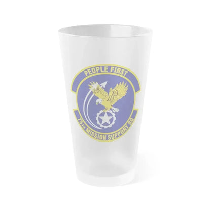75th Mission Support Squadron (U.S. Air Force) Frosted Pint Glass 16oz 16oz Frosted - Go Mug Yourself