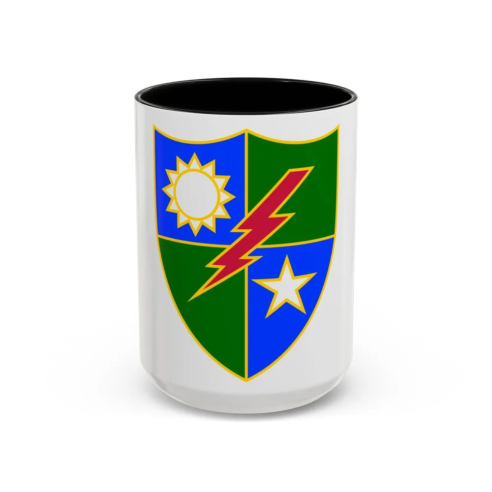 75th Ranger Regiment (U.S. Army) Accent Coffee Mug-15oz-Black-Go Mug Yourself