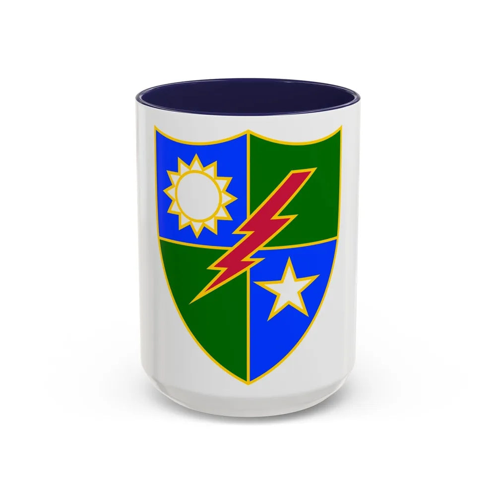 75th Ranger Regiment (U.S. Army) Accent Coffee Mug-15oz-Navy-Go Mug Yourself