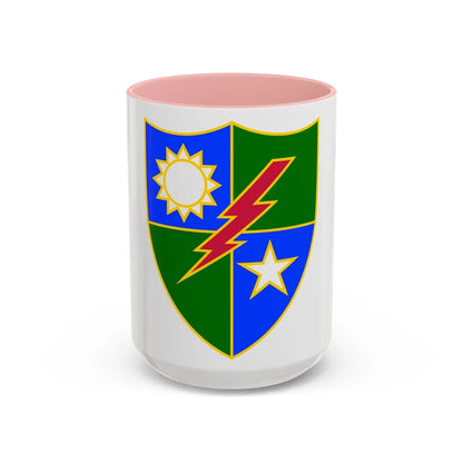 75th Ranger Regiment (U.S. Army) Accent Coffee Mug-15oz-Pink-Go Mug Yourself