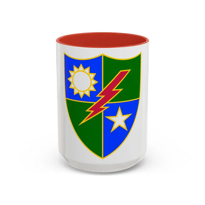 75th Ranger Regiment (U.S. Army) Accent Coffee Mug-15oz-Red-Go Mug Yourself