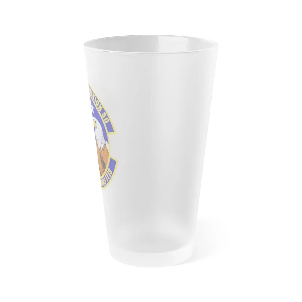 75th Transportation Squadron (U.S. Air Force) Frosted Pint Glass 16oz-Go Mug Yourself