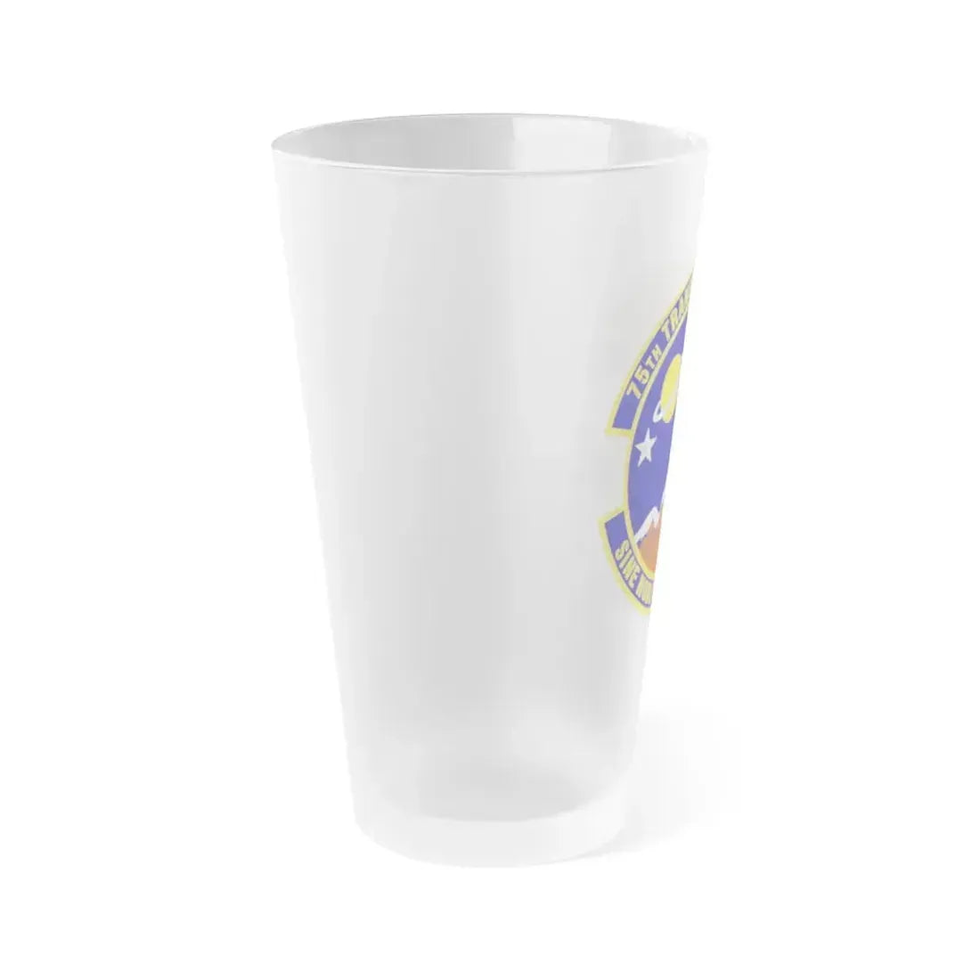75th Transportation Squadron (U.S. Air Force) Frosted Pint Glass 16oz - Go Mug Yourself