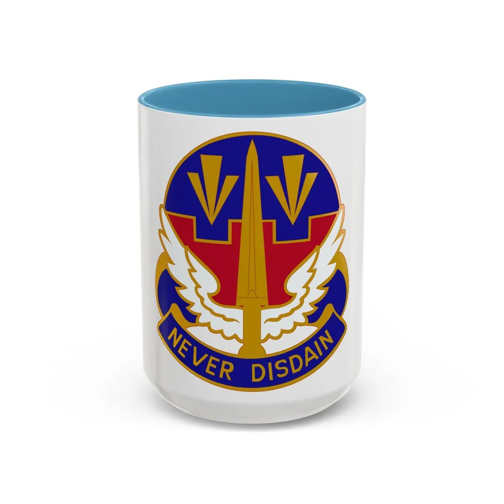 76 Aviation Group (U.S. Army) Accent Coffee Mug-15oz-Light Blue-Go Mug Yourself