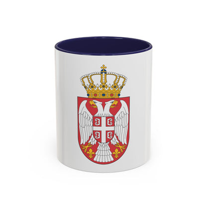 Coat of arms of Serbia 2 - Accent Coffee Mug