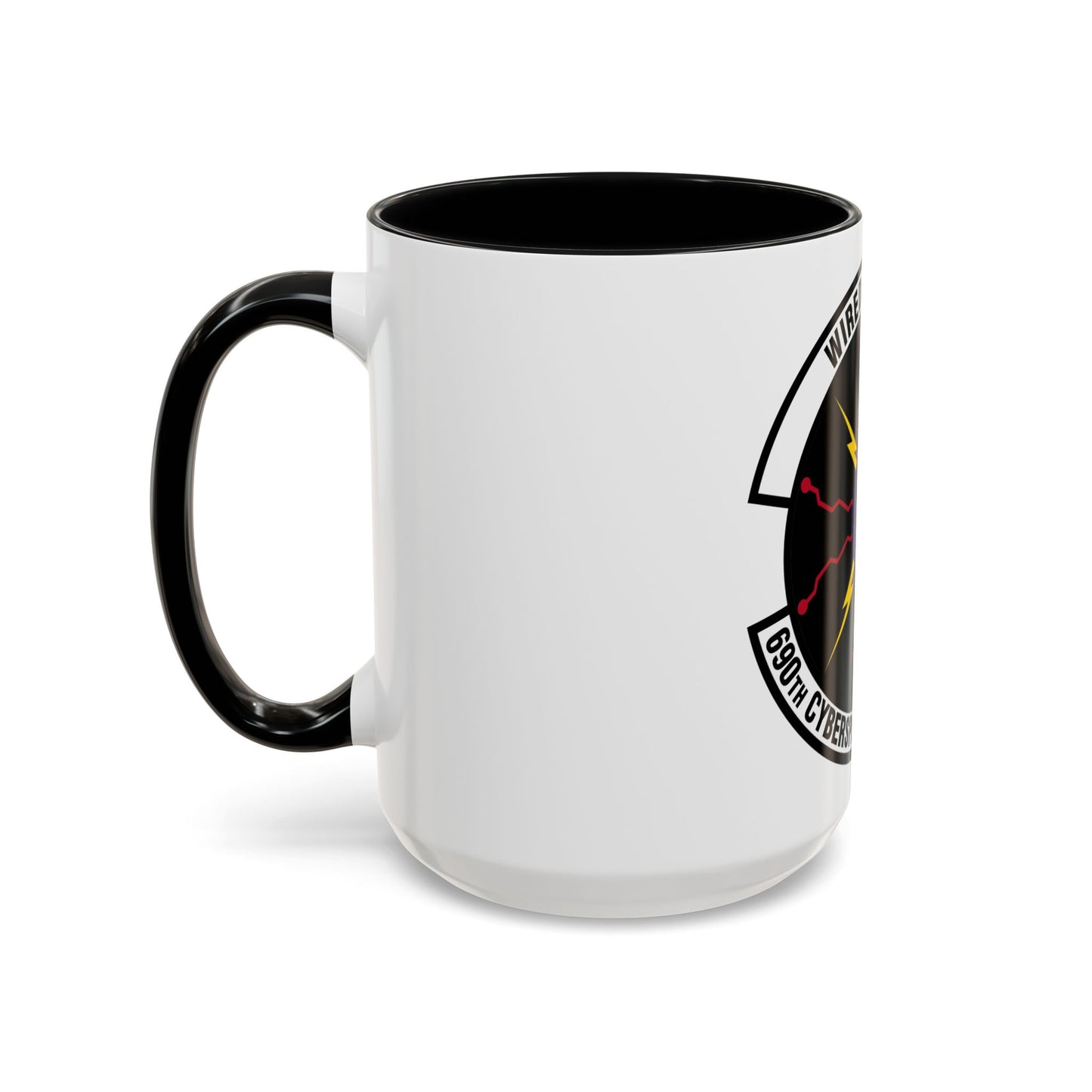 690 Cyberspace Operations Squadron AFSPC (U.S. Air Force) Accent Coffee Mug