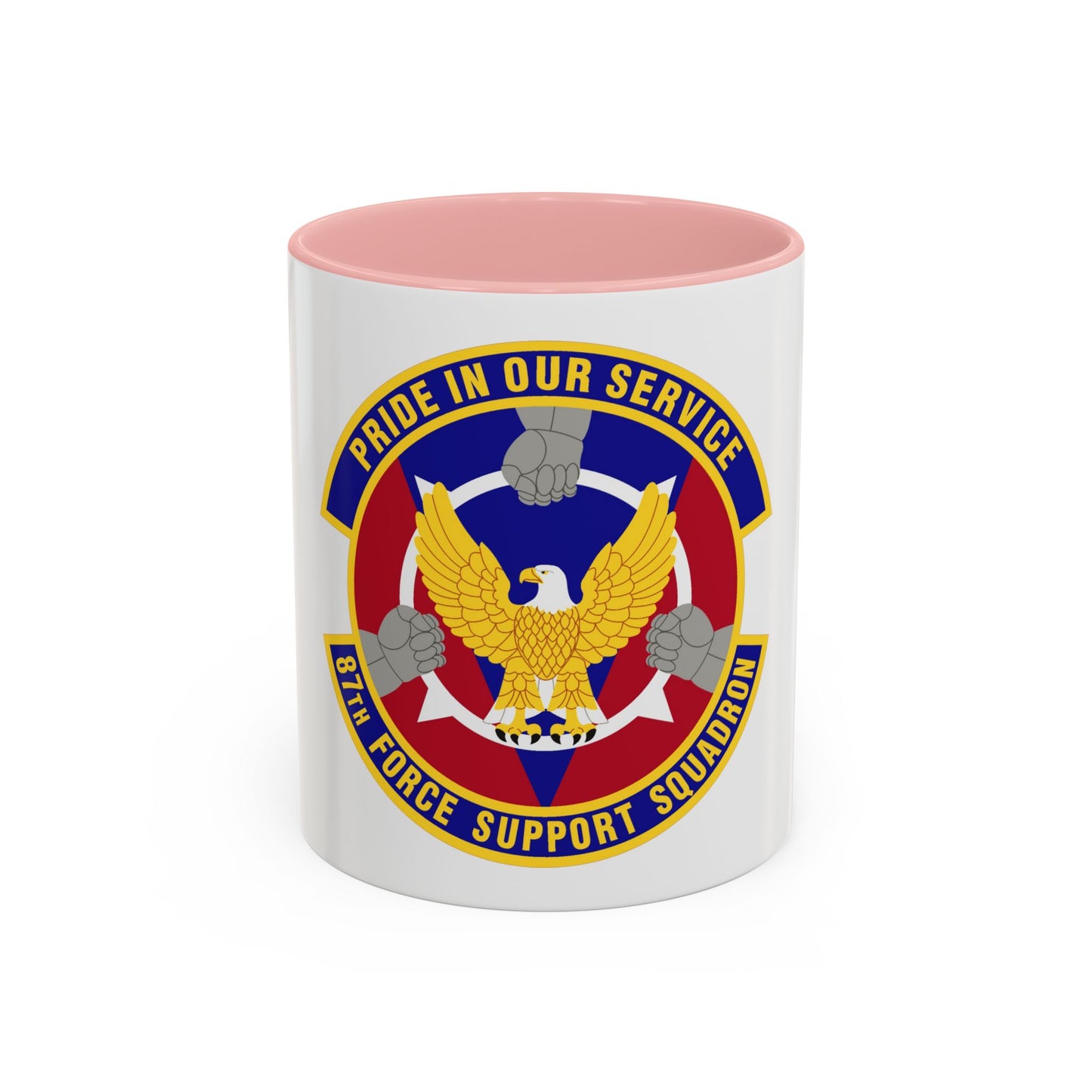 87 Force Support Squadron AMC (U.S. Air Force) Accent Coffee Mug