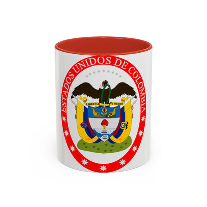 Coat of arms of the United States of Colombia - Accent Coffee Mug
