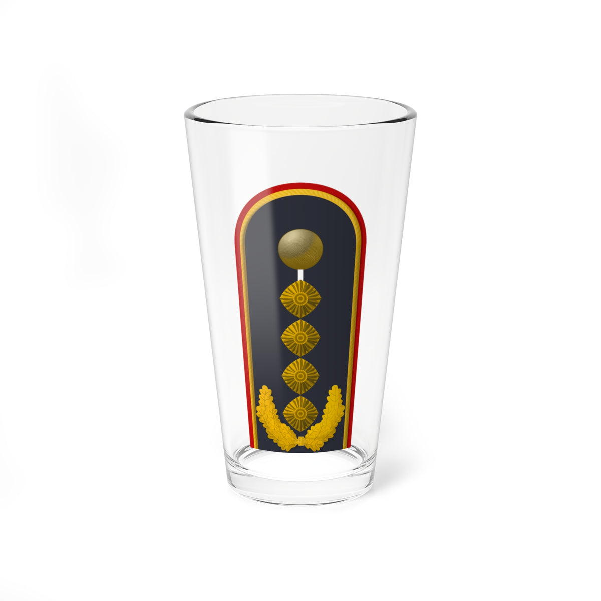 LD B 64 General (Military Rank) Pint Glass 16oz