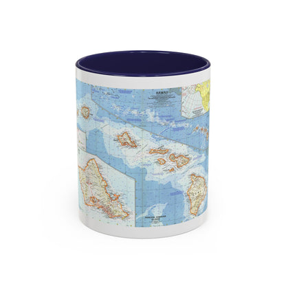 USA - Hawaii (1960) (Map) Accent Coffee Mug