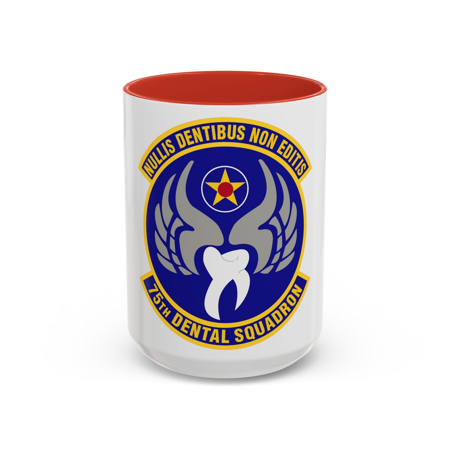 Tasse à café décorative du 75e escadron dentaire (US Air Force)