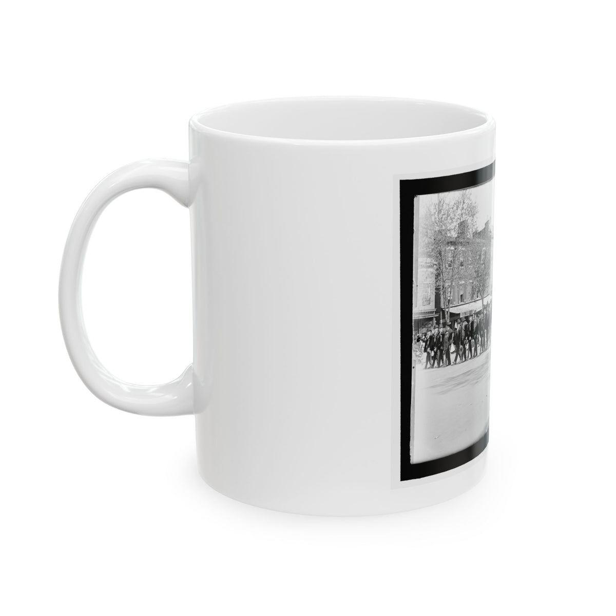 A Large Post In The Great Parade (U.S. Civil War) White Coffee Mug
