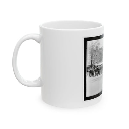 A Large Post In The Great Parade (U.S. Civil War) White Coffee Mug