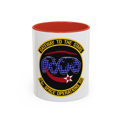 21st Space Operations Squadron (U.S. Air Force) Accent Coffee Mug