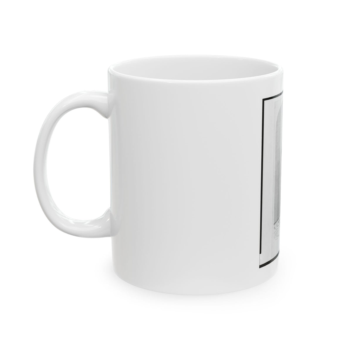 1st Lieutenant August Bitter, Union Officer In The 24th Illinois Regiment, Full-Length Portrait, Standing, Facing Front (U.S. Civil War) White Coffee Mug