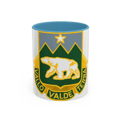 761 Military Police Battalion (U.S. Army) Accent Coffee Mug 11oz Light Blue - Go Mug Yourself