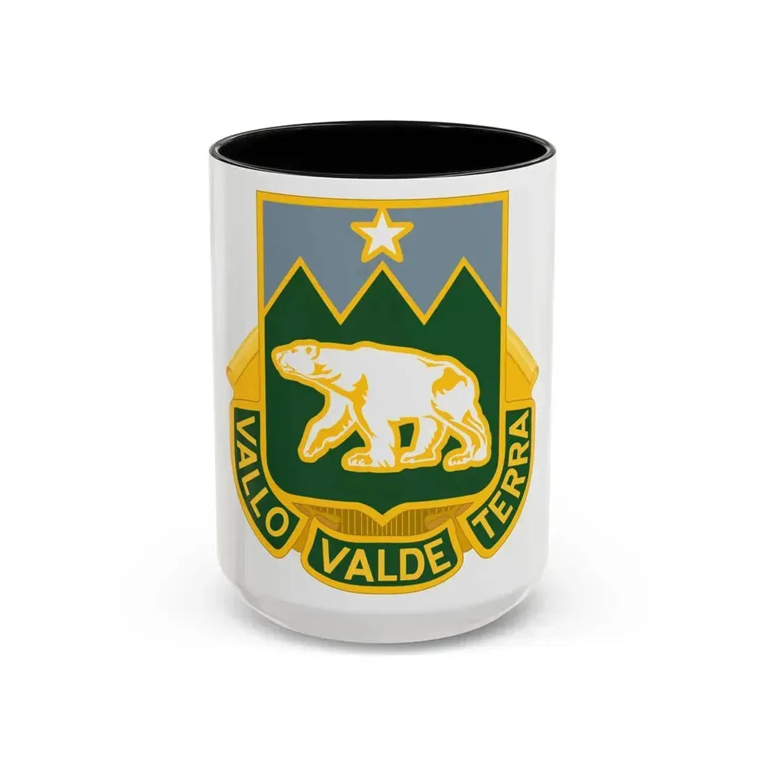 761 Military Police Battalion (U.S. Army) Accent Coffee Mug 15oz Black - Go Mug Yourself