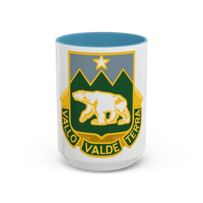 761 Military Police Battalion (U.S. Army) Accent Coffee Mug 15oz Light Blue - Go Mug Yourself