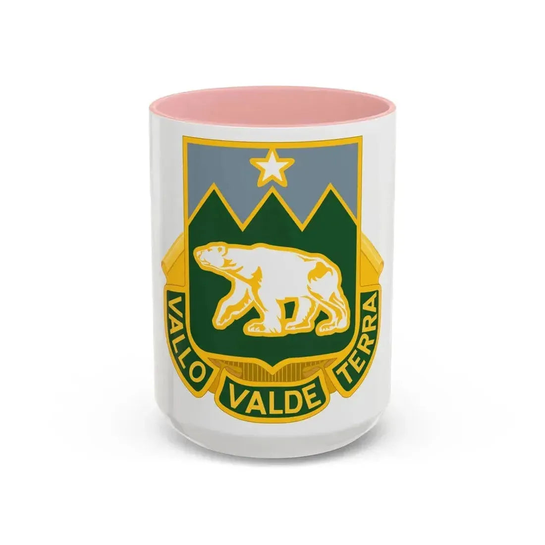 761 Military Police Battalion (U.S. Army) Accent Coffee Mug 15oz Pink - Go Mug Yourself