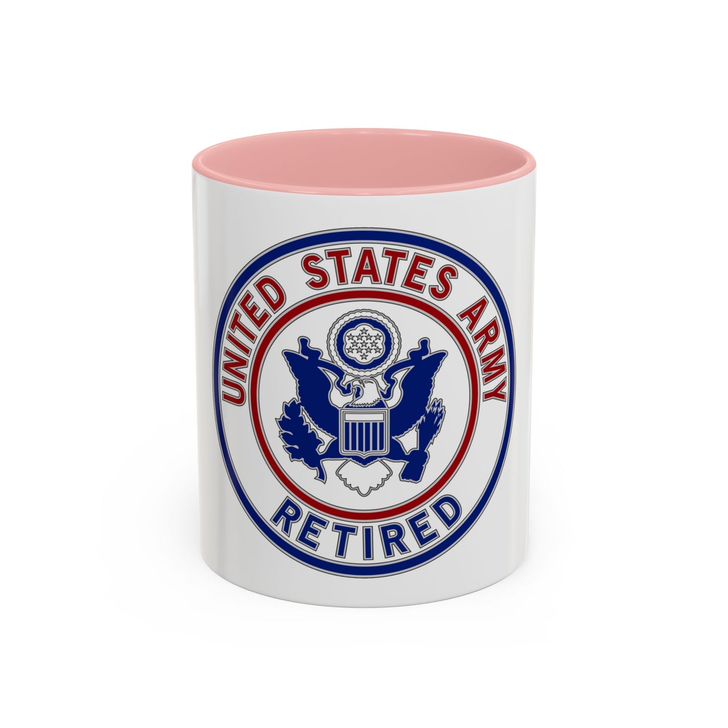 Retired Service Identification Badge 2 (U.S. Army) Accent Coffee Mug