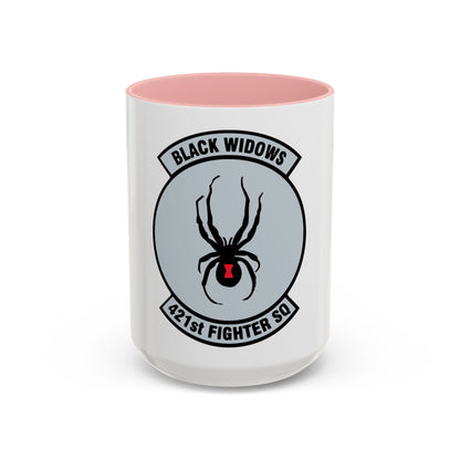 421st Fighter Squadron Black Widows (U.S. Air Force) Accent Coffee Mug