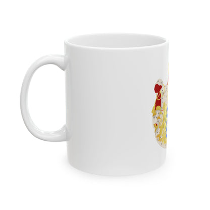 Greater coat of arms of the grand-duchy of Luxembourg - White Coffee Mug
