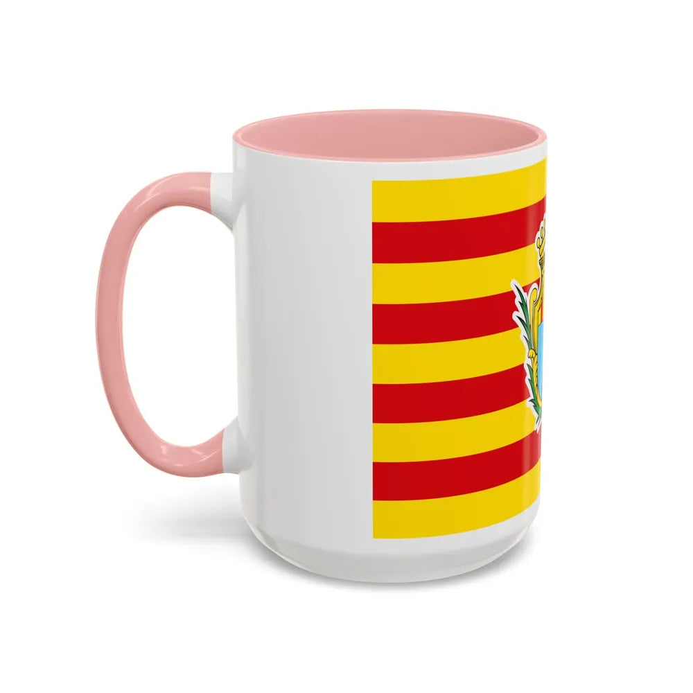 Flag of Alghero Italy - Accent Coffee Mug-Go Mug Yourself