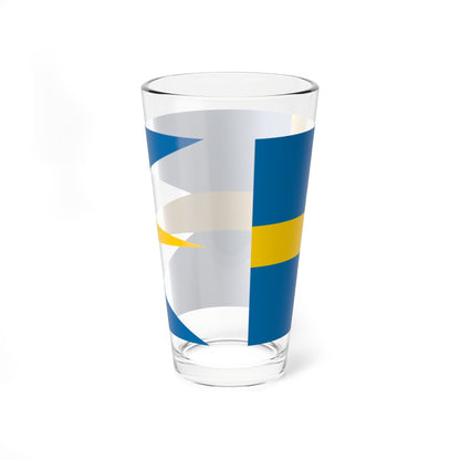 Sweden-Royal-flag-grand-coa (Sweden) Pint Glass 16oz