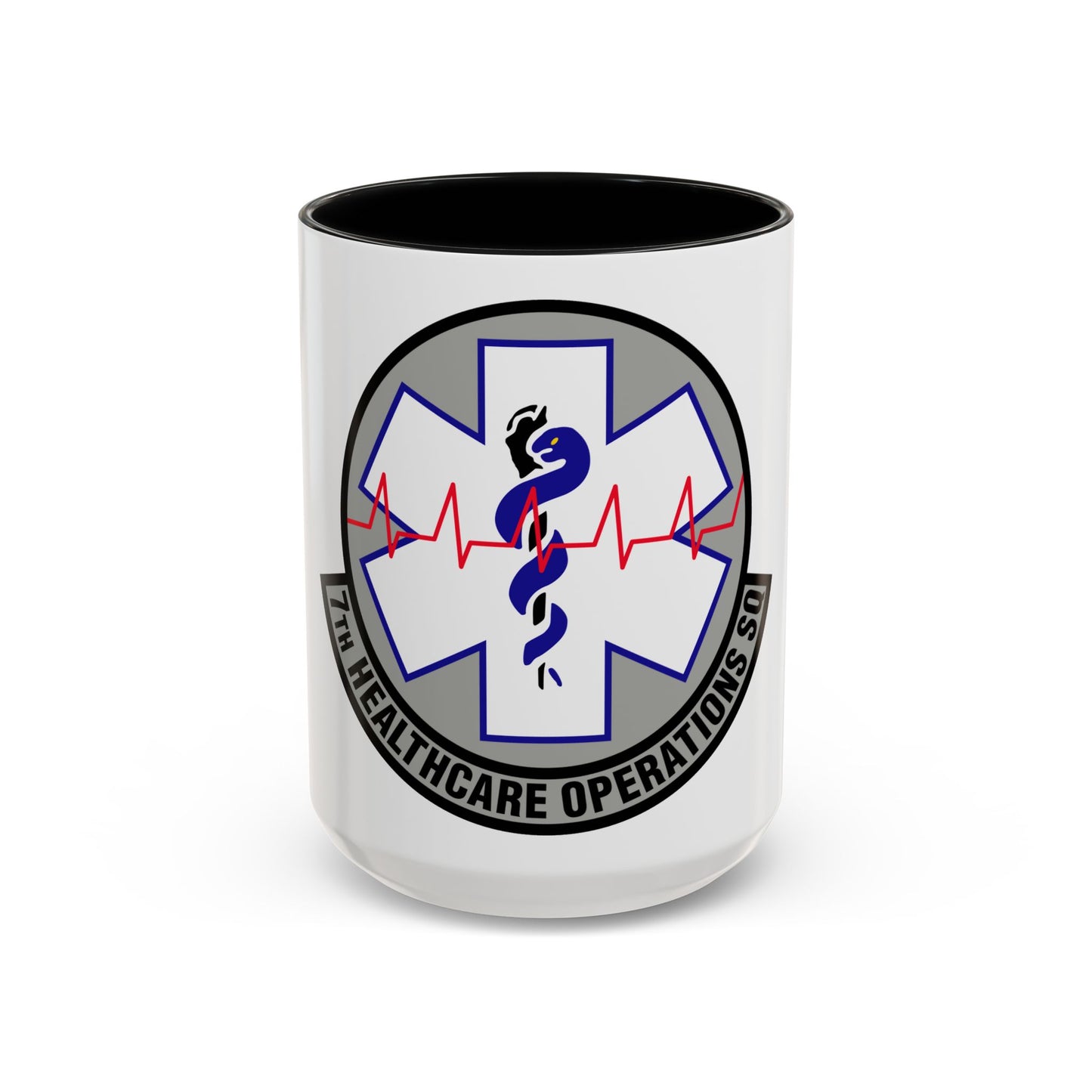 7 Healthcare Operations Squadron AFGSC (U.S. Air Force) Accent Coffee Mug