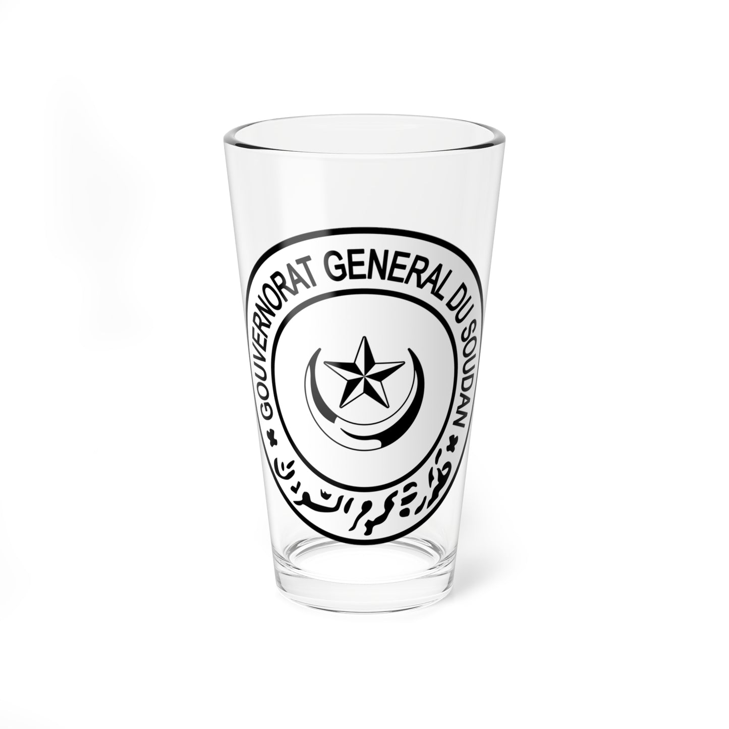 Seal of Turkish Sudan (Algeria) (Coat of Arms) Pint Glass 16oz