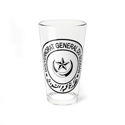 Seal of Turkish Sudan (Algeria) (Coat of Arms) Pint Glass 16oz