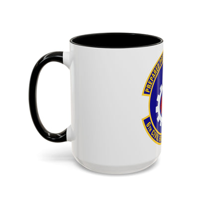 6th Civil Engineer Squadaron (U.S. Air Force) Accent Coffee Mug