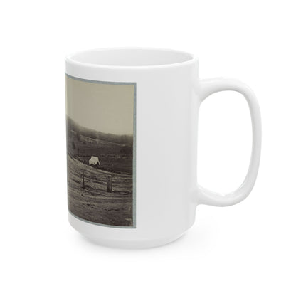 Battle-Field Of Gettysburg. Culp's Hill (U.S. Civil War) White Coffee Mug