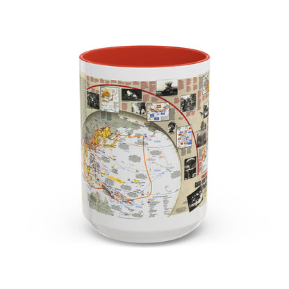 World War II- Asia and the Pacific (1991) (Map) Accent Coffee Mug