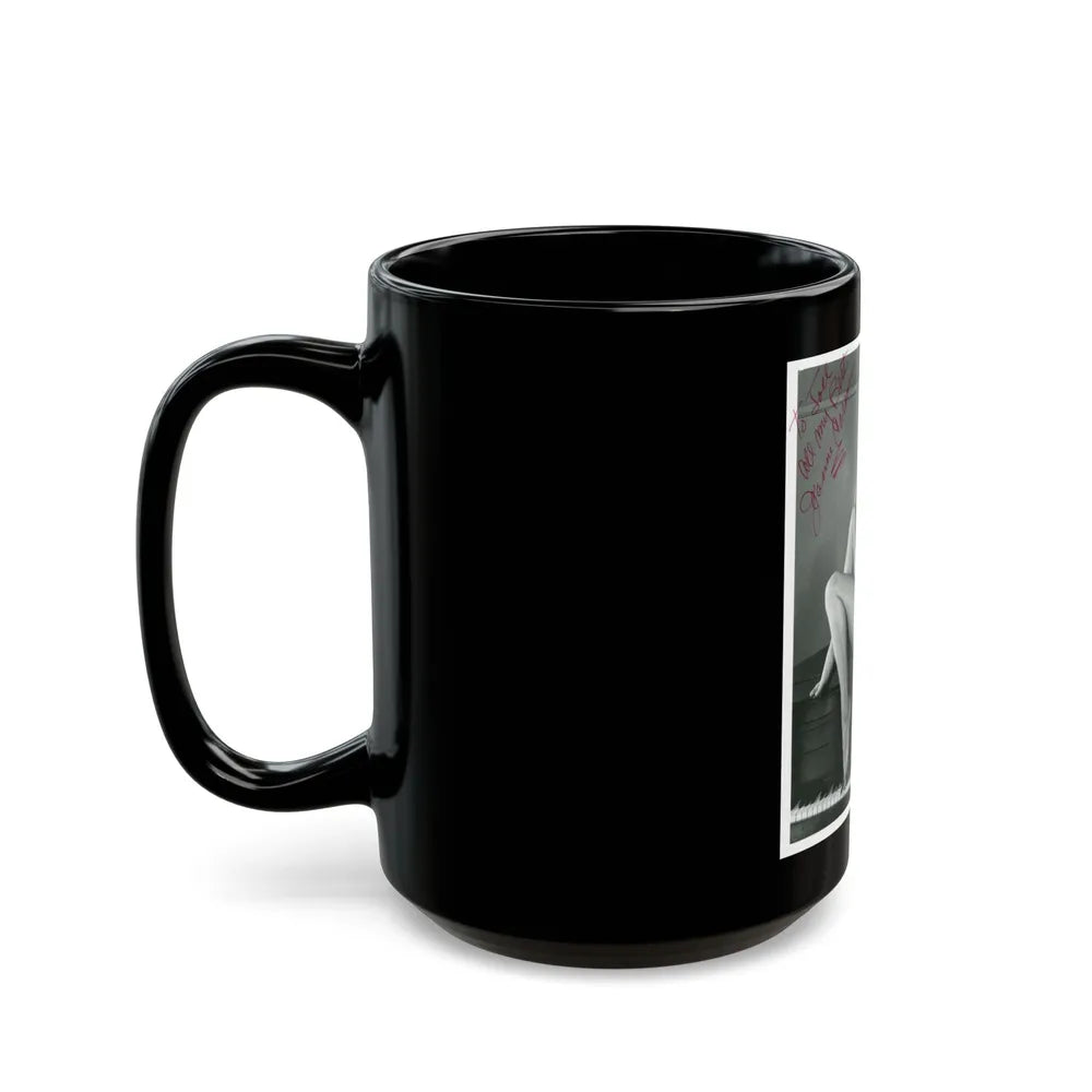 Jeanne Carmen #107 (Vintage Female Icon) Black Coffee Mug-Go Mug Yourself