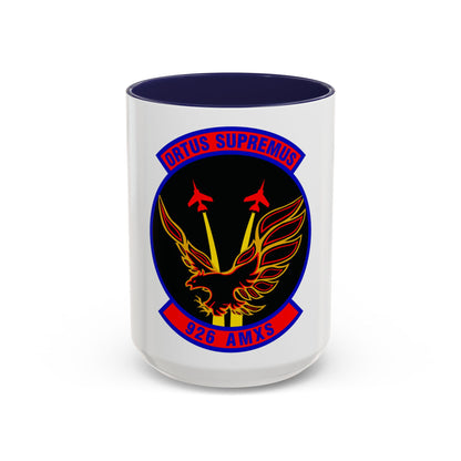 926 Aircraft Maintenance Squadron AFRC (U.S. Air Force) Accent Coffee Mug