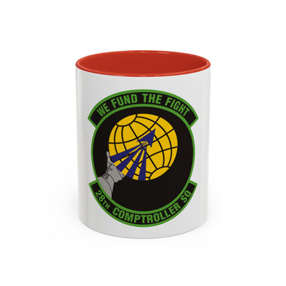 28th Comptroller Squadron (U.S. Air Force) Accent Coffee Mug