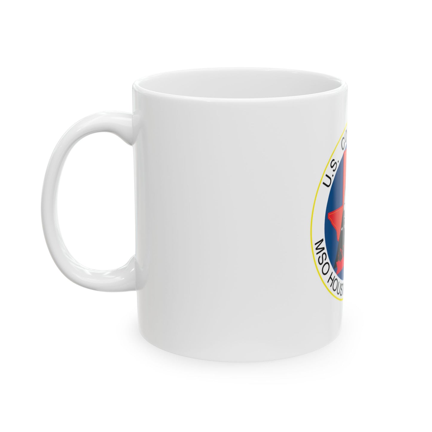 USCG MSO Houston Galveston (U.S. Coast Guard) White Coffee Mug